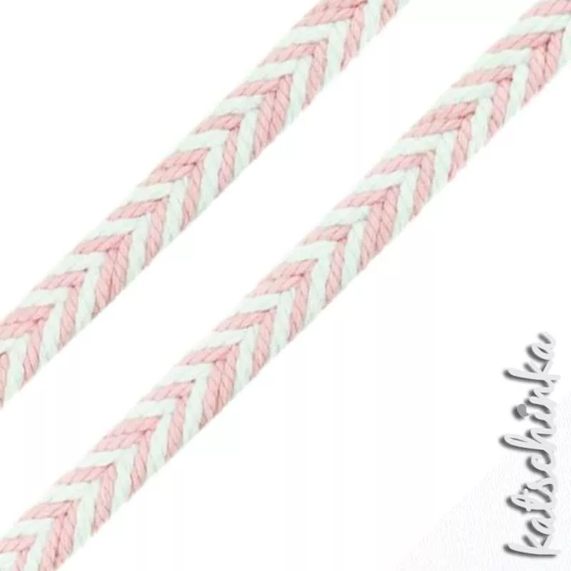 Fischgrät Baumwoll-Kordel 10 mm – Hochwertiges Hoodieband für Kleidung & Taschen
